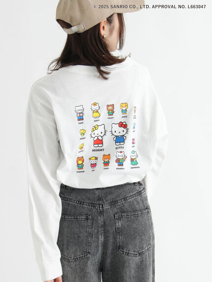 【HELLO KITTY】プリントロングTシャツ（オフホワイト/チャコールグレー）｜Te chichi TERRASSE（テチチ テラス）通販