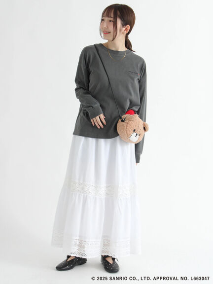 【HELLO KITTY】プリントロングTシャツ（オフホワイト/チャコールグレー）｜Te chichi TERRASSE（テチチ テラス）通販