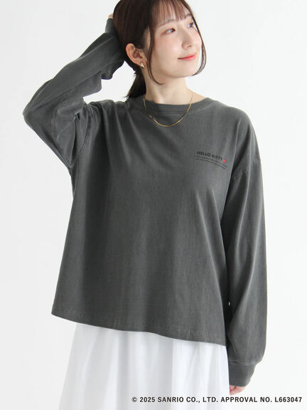 【HELLO KITTY】プリントロングTシャツ（オフホワイト/チャコールグレー）｜Te chichi TERRASSE（テチチ テラス）通販