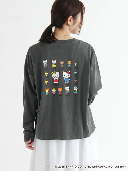 【HELLO KITTY】プリントロングTシャツ（オフホワイト/チャコールグレー）｜Te chichi TERRASSE（テチチ テラス）通販