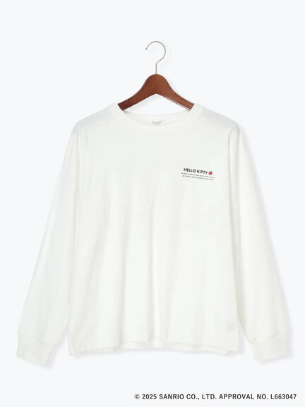 【HELLO KITTY】プリントロングTシャツ（オフホワイト/チャコールグレー）｜Te chichi TERRASSE（テチチ テラス）通販