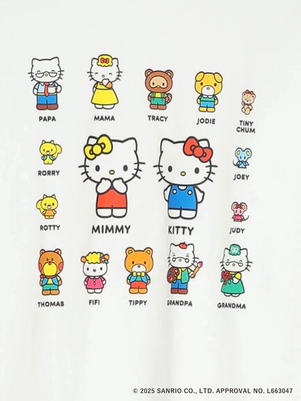 【HELLO KITTY】プリントロングTシャツ（オフホワイト/チャコールグレー）｜Te chichi TERRASSE（テチチ テラス）通販