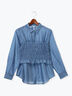 シアージャガードビスチェセットシャツ(ブルー)|Te chichi TERRASSE(テチチ テラス)通販