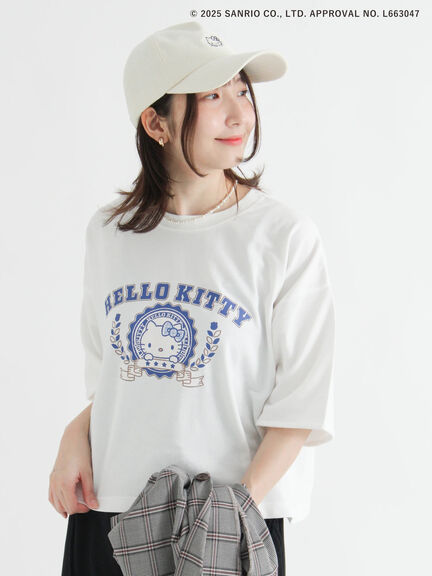 【HELLO KITTY】刺繍入りコーデュロイキャップ（オフホワイト/ベージュ）｜Te chichi TERRASSE（テチチ テラス）通販
