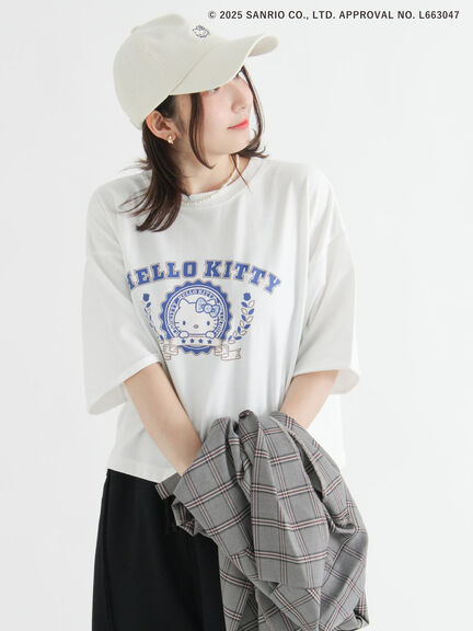 【HELLO KITTY】刺繍入りコーデュロイキャップ（オフホワイト/ベージュ）｜Te chichi TERRASSE（テチチ テラス）通販
