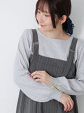 袖口金釦クルーネックニット(グレー)|Te chichi TERRASSE(テチチ テラス)通販