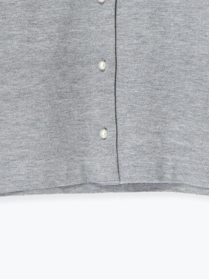 パール釦バイカラーニットカーディガン（オフホワイト/グレー/ベージュ/ネイビー）｜Te chichi TERRASSE（テチチ テラス）通販