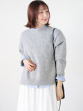 もちもちメランジクルーネックニット（グレー）｜Te chichi TERRASSE（テチチ テラス）通販