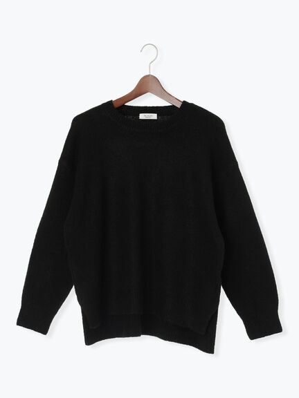 もちもちメランジクルーネックニット（オフホワイト/グレー/ブラック/ピンク/ブルー）｜Te chichi TERRASSE（テチチ テラス）通販