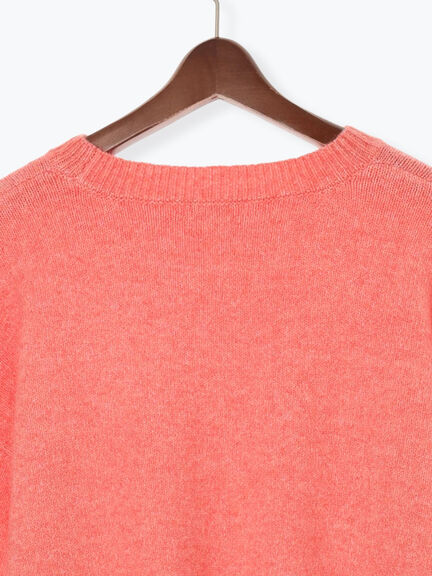 もちもちメランジクルーネックニット（オフホワイト/グレー/ブラック/ピンク/ブルー）｜Te chichi TERRASSE（テチチ テラス）通販