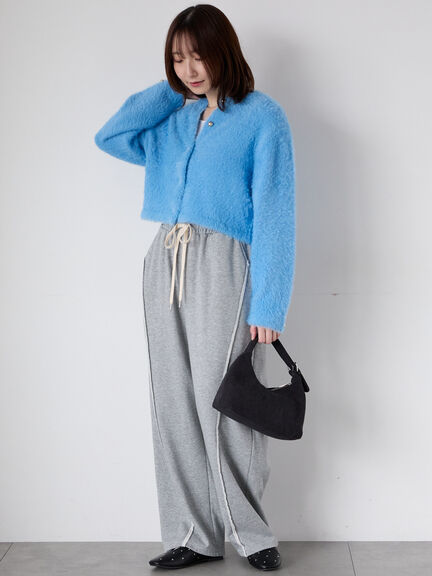 金釦フェザーニットカーディガン（オフホワイト/ピンク/ブルー）｜Te chichi TERRASSE（テチチ テラス）通販