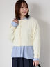 金釦フェザーニットカーディガン（オフホワイト/ピンク/ブルー）｜Te chichi TERRASSE（テチチ テラス）通販