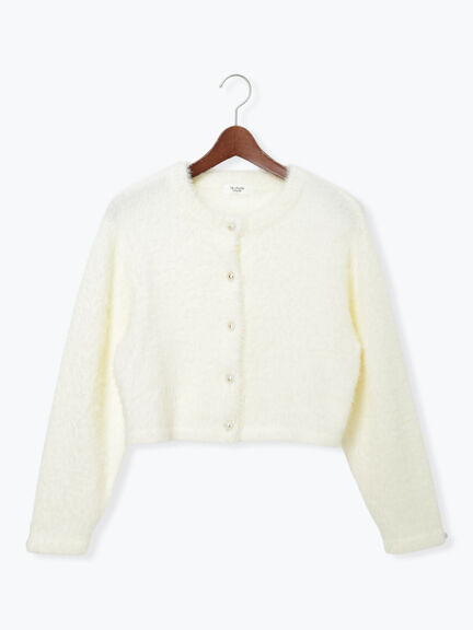金釦フェザーニットカーディガン（オフホワイト/ピンク/ブルー）｜Te chichi TERRASSE（テチチ テラス）通販