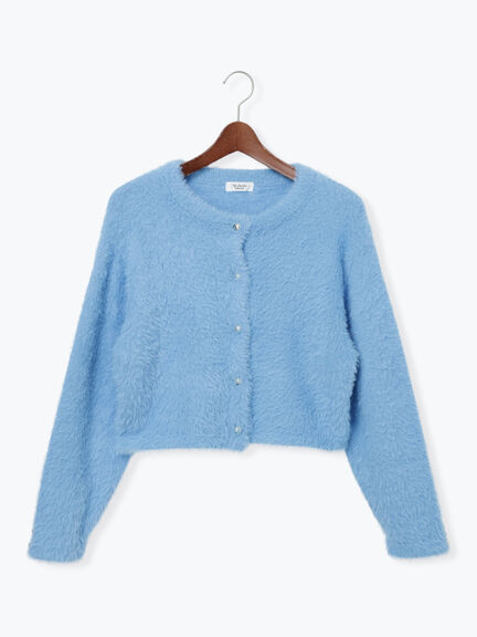 金釦フェザーニットカーディガン（オフホワイト/ピンク/ブルー）｜Te chichi TERRASSE（テチチ テラス）通販