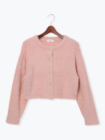 金釦フェザーニットカーディガン（オフホワイト/ピンク/ブルー）｜Te chichi TERRASSE（テチチ テラス）通販