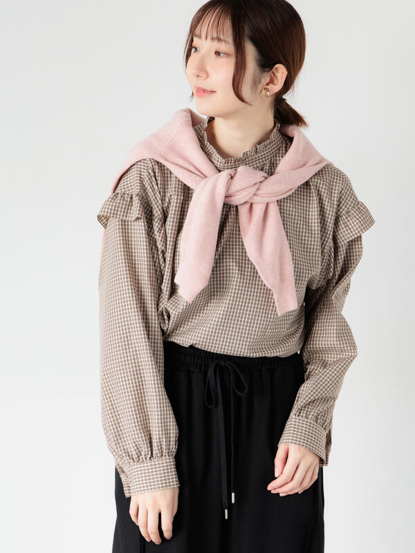 fofofofa フリルブラウス　完売　タグ付 クロスフリルブラウス / LUDIC PARK（ルディックパーク）のシャツ