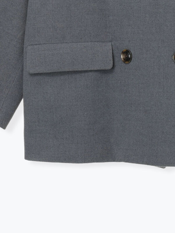 セール】 Wブレストジャケット（グレー/チャコールグレー/ブラウン