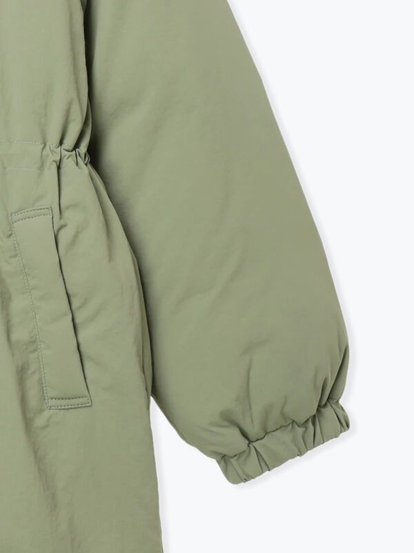 セール】 【撥水】中綿ミリタリーコート（オフホワイト/ブラック