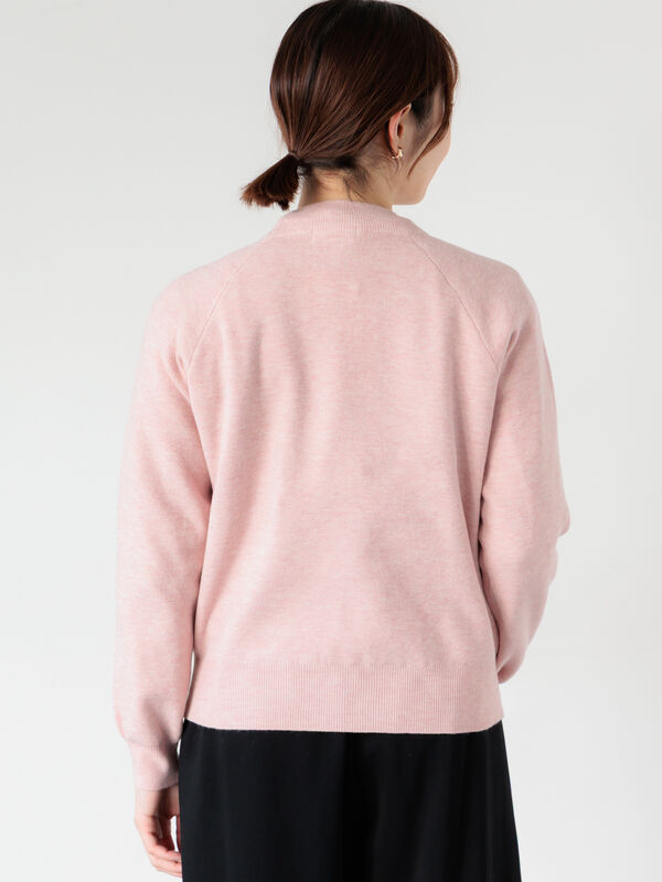 セール】 もちもちミラノリブハイネックニット（グレー/ブラック