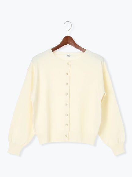 金釦クルーネックカーディガン（オフホワイト/チャコールグレー/イエロー/ミント）｜Te chichi TERRASSE（テチチ テラス）通販