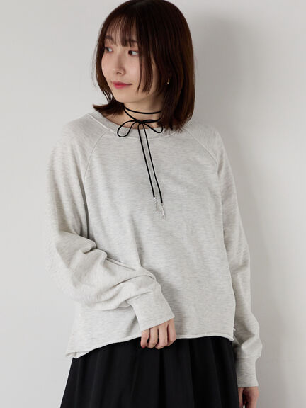 カットオフ裏毛スウェット（オフホワイト/チャコールグレー/レッド/グリーン）｜Te chichi TERRASSE（テチチ テラス）通販