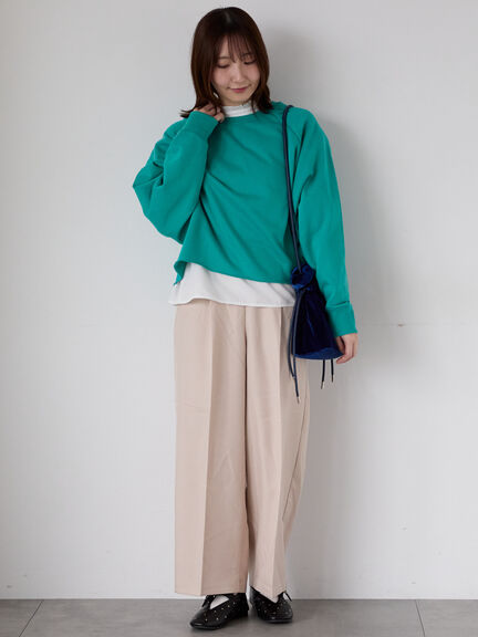 カットオフ裏毛スウェット（オフホワイト/チャコールグレー/レッド/グリーン）｜Te chichi TERRASSE（テチチ テラス）通販