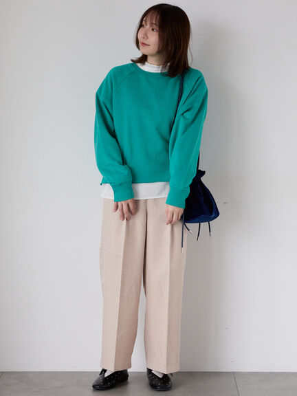 カットオフ裏毛スウェット（オフホワイト/チャコールグレー/レッド/グリーン）｜Te chichi TERRASSE（テチチ テラス）通販