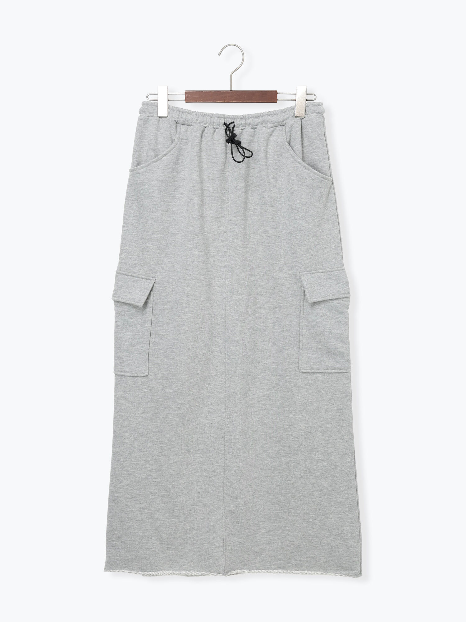 セール】 裏毛カーゴスカート（グレー/ブラック/ボトムス/スカート