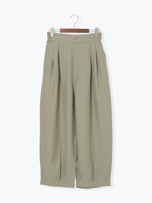 セール】 タックカーブパンツ（グレー/ブラック/ベージュ/カーキ