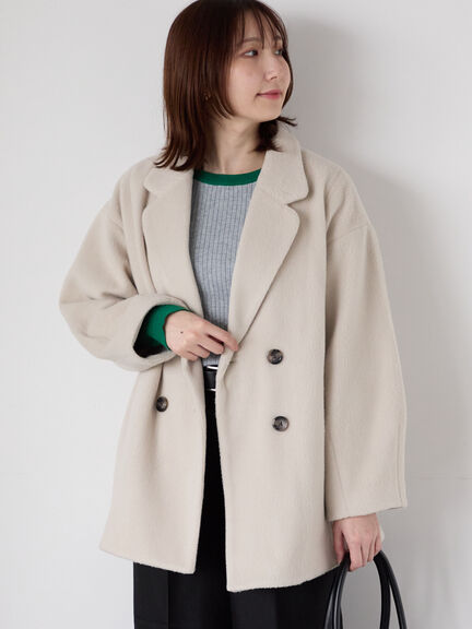 シャギーミドルコート（グレー/ブラック/ベージュ）｜Te chichi TERRASSE（テチチ テラス）通販