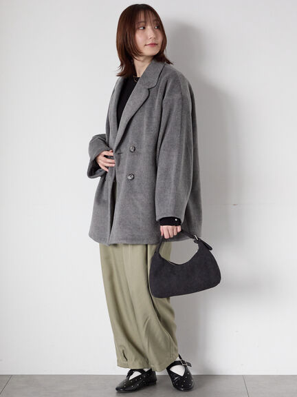 シャギーミドルコート（グレー/ブラック/ベージュ）｜Te chichi TERRASSE（テチチ テラス）通販