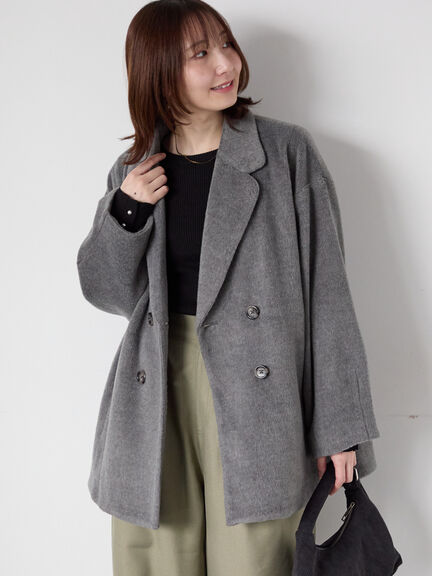 シャギーミドルコート（グレー/ブラック/ベージュ）｜Te chichi TERRASSE（テチチ テラス）通販