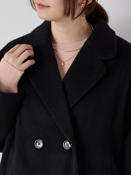 シャギーミドルコート（グレー/ブラック/ベージュ）｜Te chichi TERRASSE（テチチ テラス）通販