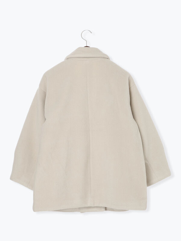 セール】 シャギーミドルコート（グレー/ブラック/ベージュ/アウター