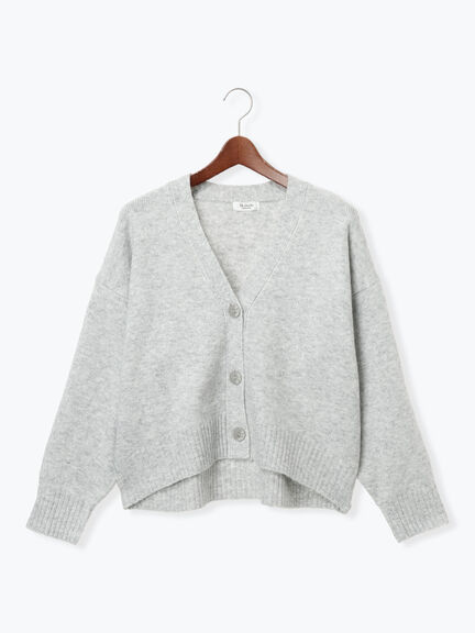 起毛ジャカードVネックショートカーディガン（グレー/ピンク/サックスブルー/パープル）｜Te chichi TERRASSE（テチチ テラス）通販