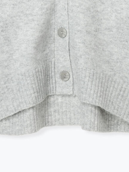 起毛ジャカードVネックショートカーディガン（グレー/ピンク/サックスブルー/パープル）｜Te chichi TERRASSE（テチチ テラス）通販