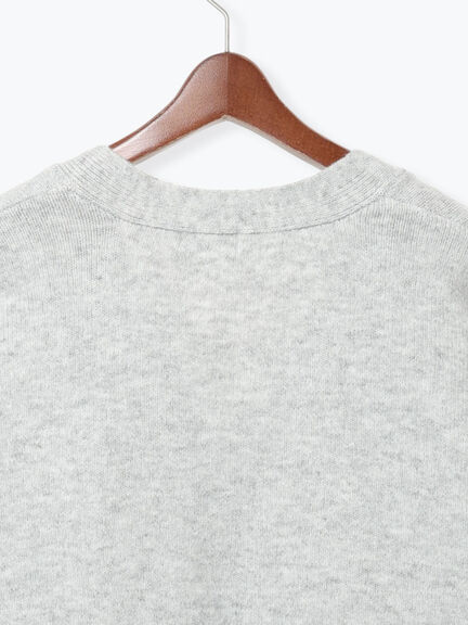 起毛ジャカードVネックショートカーディガン（グレー/ピンク/サックスブルー/パープル）｜Te chichi TERRASSE（テチチ テラス）通販