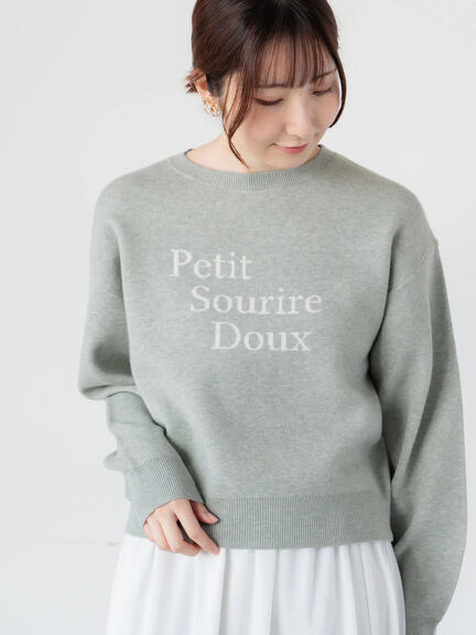 よさく様　トップス　グレー ロゴリブZIPトップス[品番：NHGW0005379]｜non-hedge （ノンヘッジ）の