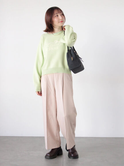 リボンモチーフロゴニットプルオーバー（オフホワイト/グレー/ミント）｜Te chichi TERRASSE（テチチ テラス）通販