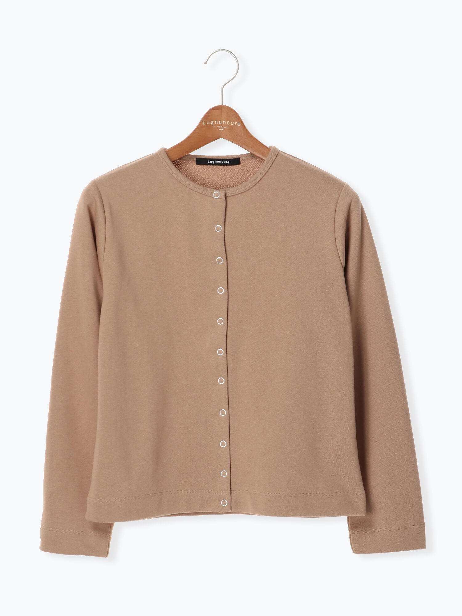 セール リングドット裏毛カーディガン Ls ベージュ オレンジ トップス Lugnoncure ルノンキュール 公式通販