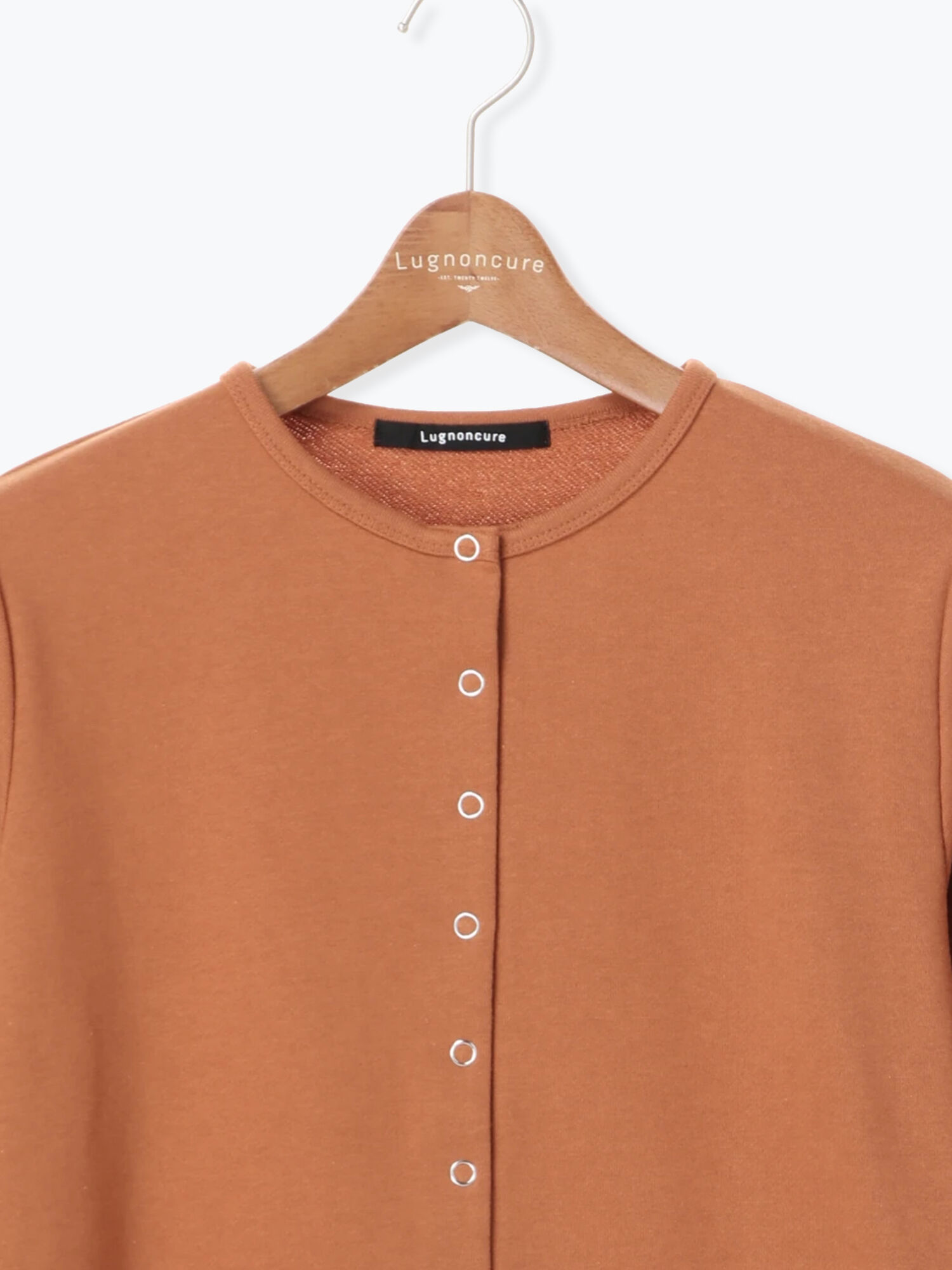 セール リングドット裏毛カーディガン Ls ベージュ オレンジ トップス Lugnoncure ルノンキュール 公式通販