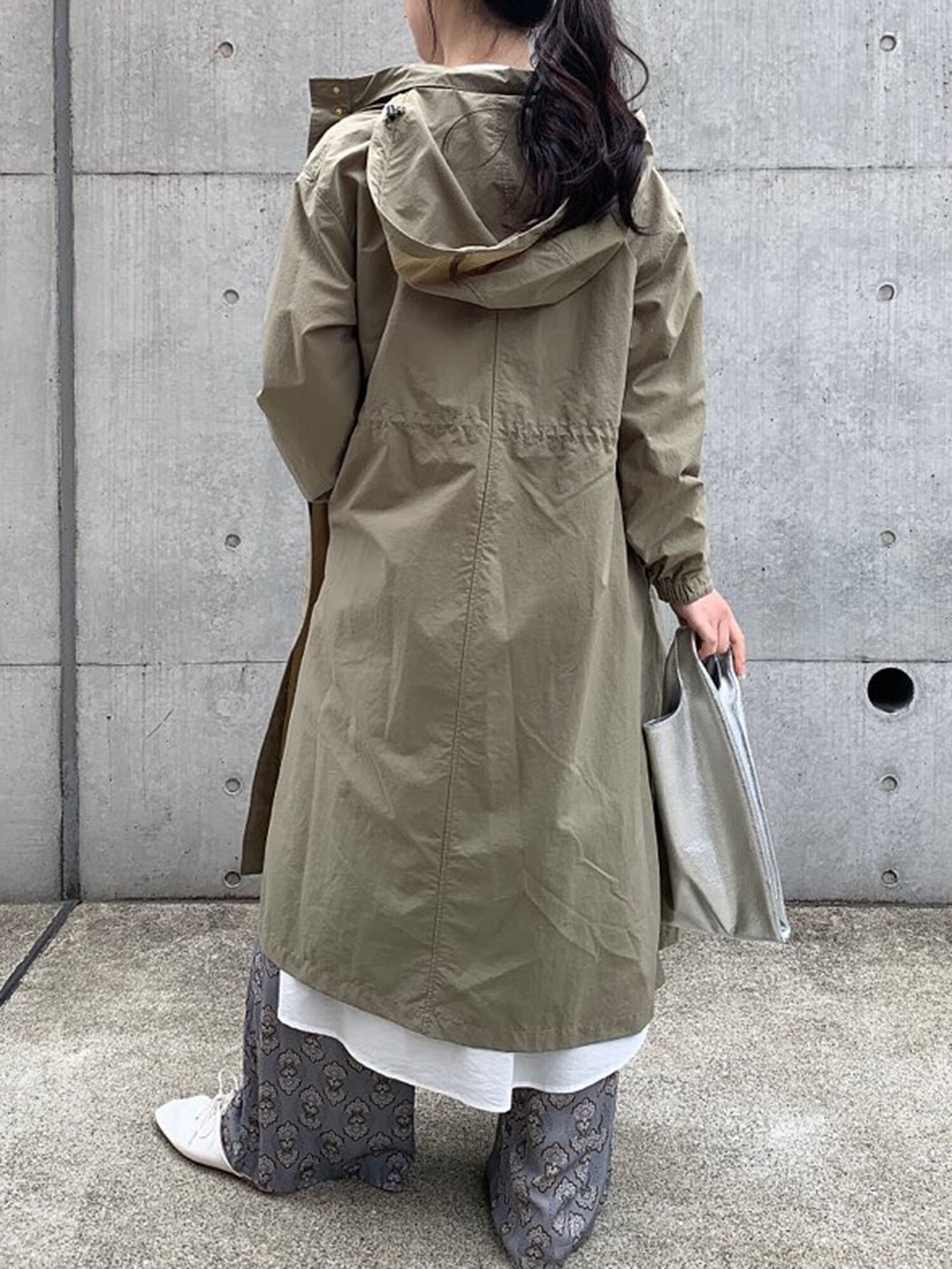 セール ウェザーロングコート チャコールグレー ベージュ カーキ アウター Lugnoncure ルノンキュール 公式通販