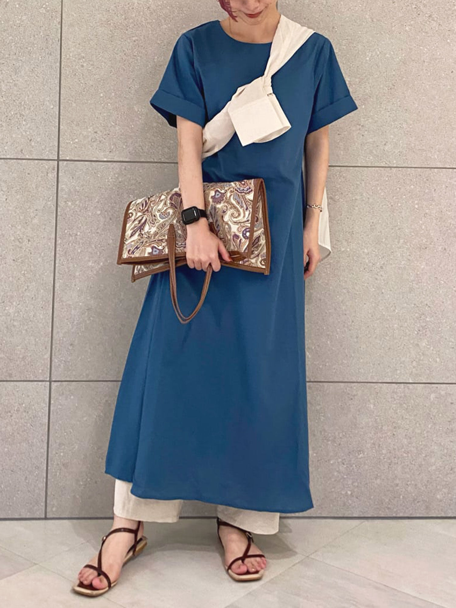 セール Aラインワンピース ブラック ベージュ ブルー ワンピース Lugnoncure ルノンキュール 公式通販