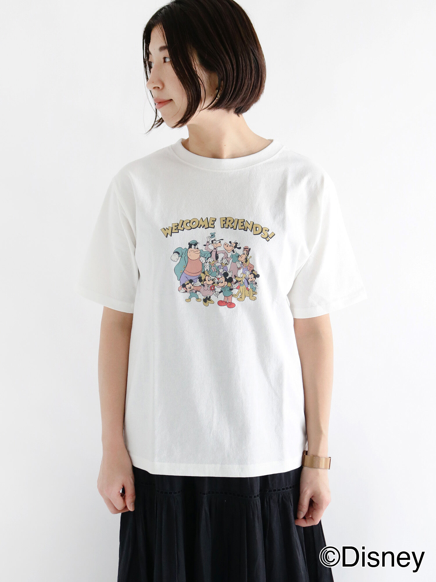 新品 ディズニー ミッキーフレンズ スカートtシャツ セットアップ 100 メーカー直送