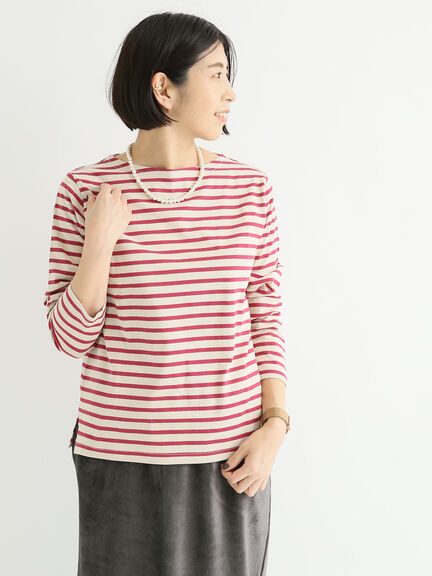 バスクボーダーTシャツ（ピンク）｜Lugnoncure（ルノンキュール）通販
