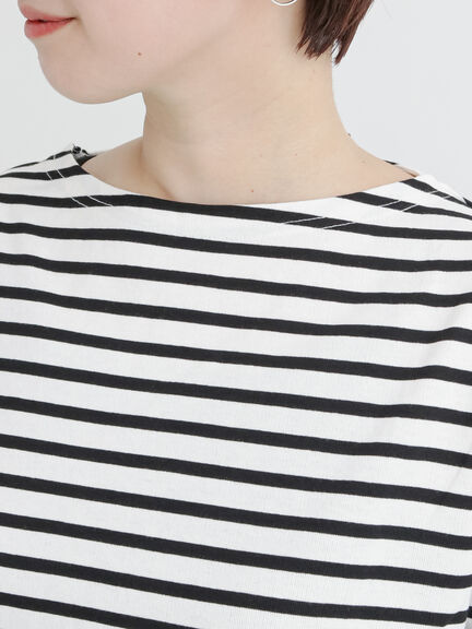 バスクボーダーTシャツ（オフホワイト/ブラック/ピンク/ブルー）｜Lugnoncure（ルノンキュール）通販