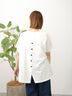 裾ラウンド刺繍変形Tシャツ（オフホワイト）｜Lugnoncure（ルノンキュール）通販