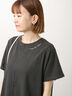 裾ラウンド刺繍変形Tシャツ（オフホワイト/チャコールグレー/ブルー）｜Lugnoncure（ルノンキュール）通販