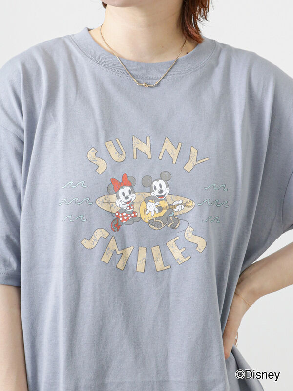 売買 美女と野獣 Disney Ｓ〜Ｍ チュニック 光沢プリント Ｔシャツ