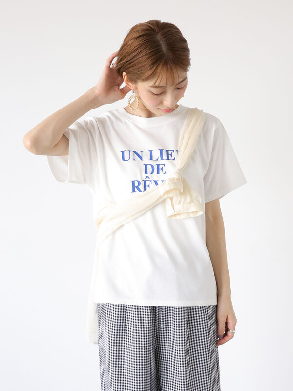 新品未使用！送料込み☆BALMAIN☆ロゴ プリントTシャツレディース - T